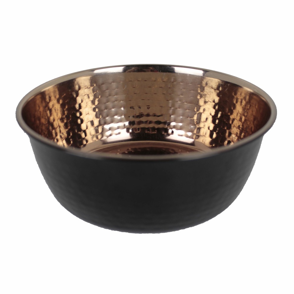 Gamelle noire et cuivrée effet martelé : 350 ml