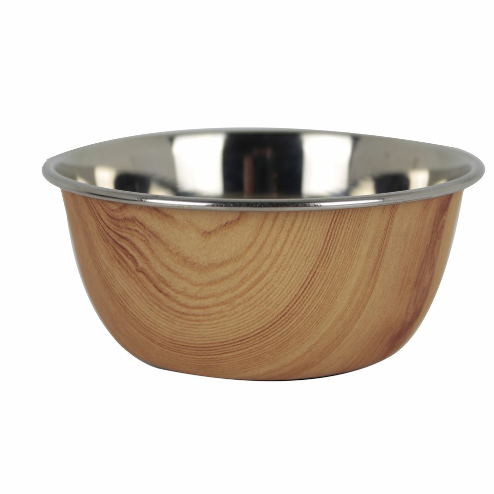 Gamelle inox effet bois : 350 ml