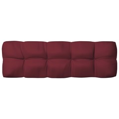 Coussin de canapé palette rouge bordeaux 120x40x10 cm