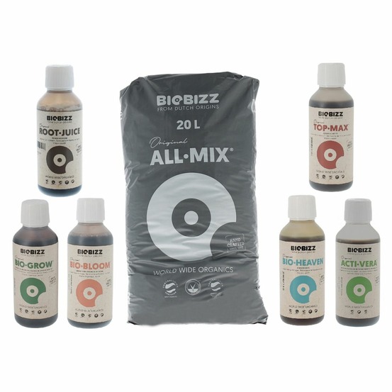 Pack all.mix 20 litres biobizz + engrais et booster