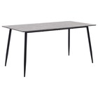 Table de salle à manger gris 140x70x75 cm mdf