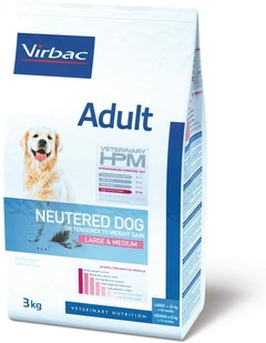 Virbac veterinary croquette hpm vet pour chien adulte neutered 12kg
