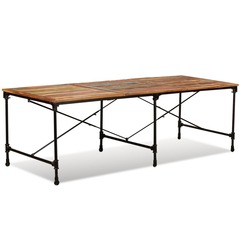 Table de salle à manger bois de récupération massif 240 cm