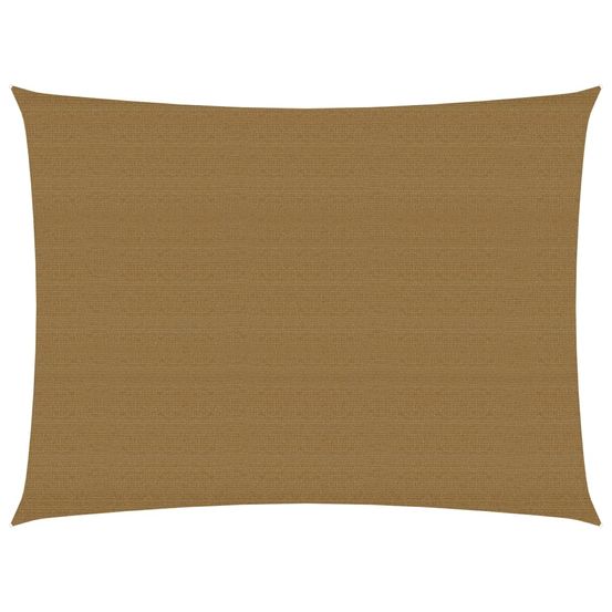Voile d'ombrage 160 g/m² taupe 4 x 5 m pehd