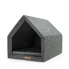 Sanka - niche d'intérieur chien / chat, écologique, gris 52x70x54cm