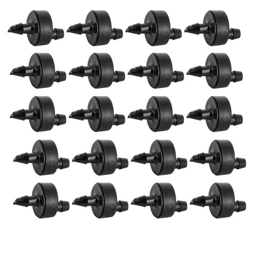 Lot de 20 goutteurs auto-régulant 4l/h noir