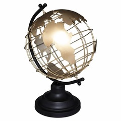 Globe terrestre en métal loft h28