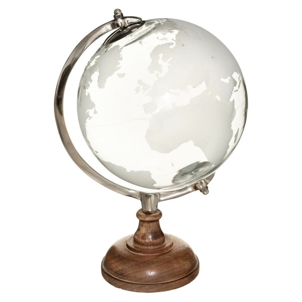 Globe terrestre manguier verre d20 cm