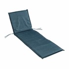Coussin bain de soleil 64x190 polyester uni waterproof siesta bleu
