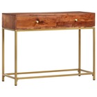 Table console 100x35x76 cm bois d'acacia massif