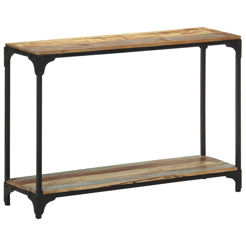 Table console 110x30x75 cm bois solide de récupération
