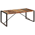 Table à dîner 200x100x75 cm bois de récupération solide