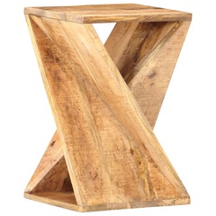 Table d'appoint 35 x 35 x 55 cm bois de manguier massif