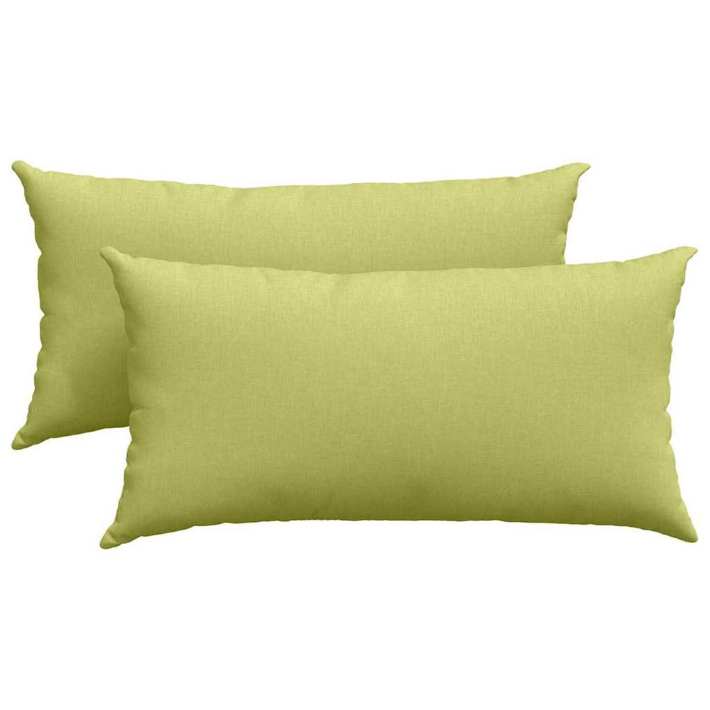 Coussins de canapé 2 pc tissu vert clair 80 x 40 cm