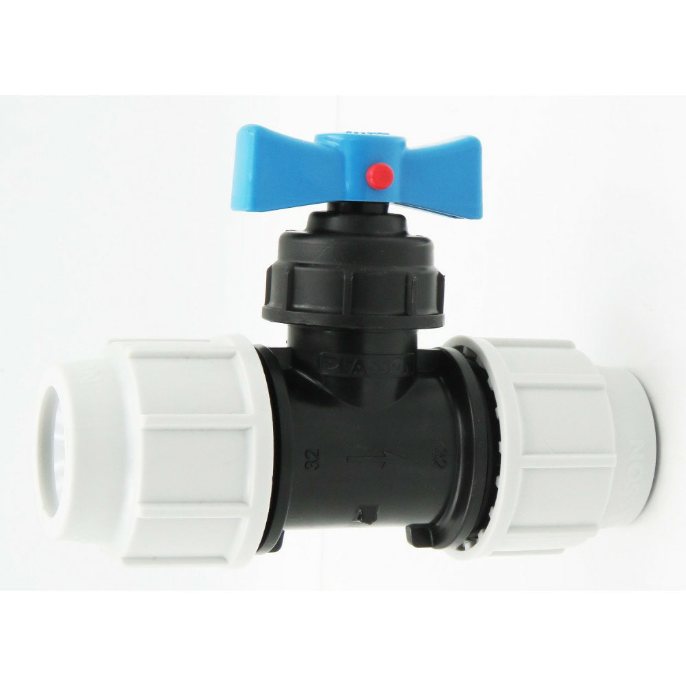 Raccordo A T Riduttore Landefeld Da 50 Mm A 32/38 Mm, Per Tubi Da Piscina, 10 Bar, Colore Bianco. - 2