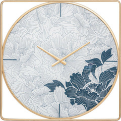 Horloge 'christie' métal doré 58 x 58 cm atmosphera - bleu