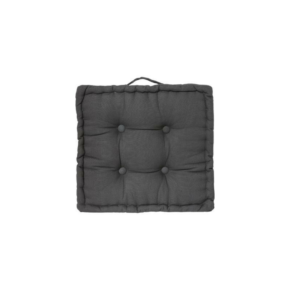 Coussin de sol 40 x 40 x 8 cm atmosphéra - gris foncé