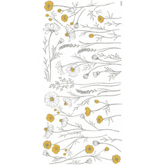 Sticker lilipinso sticker décor xl grandes fleurs des champs 64 x 130 cm