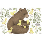 Sticker lilipinso ours brin et cannetons 64 x 40 cm