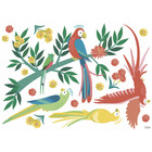 Sticker lilipinso perroquets inséparables 64 x 90 cm