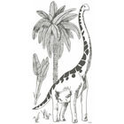 Sticker lilipinso dinosaure et palmier 64 x 130cm