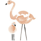 Sticker lilipinso flamands roses 64 x 85 cm