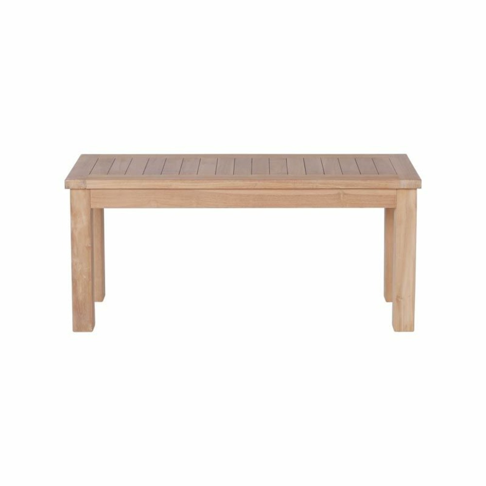Banc de table de jardin en teck massif 100cm 2 à 3 personnes