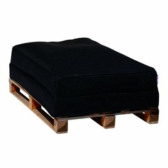 Coussin pour palette noir sofa