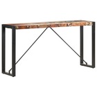 Table console 150x35x76 cm bois de récupération massif