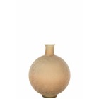 Vase boule verre beige wash 44 cm 34 cmx44 cm
