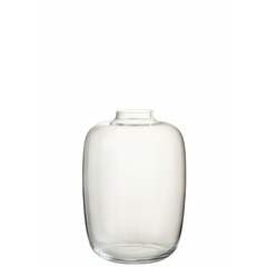 Vase rond en verre transparent 25 cmx35 cm