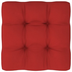 Coussin de canapé palette rouge 70x70x10 cm