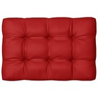 Coussin de canapé palette rouge 120x80x10 cm