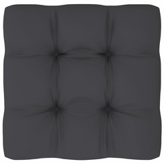 Coussin de canapé palette anthracite 70x70x10 cm