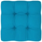 Coussin de canapé palette bleu 80x80x10 cm