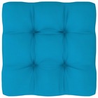 Coussin de canapé palette bleu 50x50x10 cm