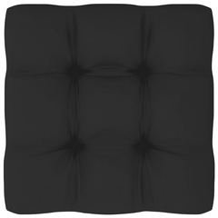 Coussin de canapé palette noir 70x70x10 cm