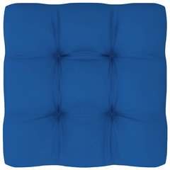 Coussin de canapé palette bleu royal 58x58x10 cm