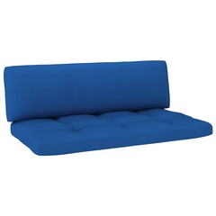 Coussins de canapé palette 2 pcs bleu royal