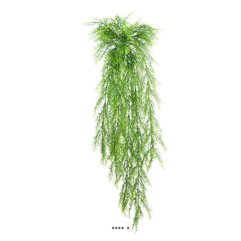 Chute d'asparagus sprengeri artificiel l 75 cm lg 30 cm plastique