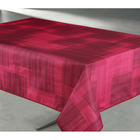 Nappe antitache imprimée géo rectangulaire 145 x 240 cm - rouge