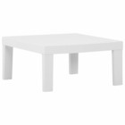 Table de salon de jardin plastique blanc