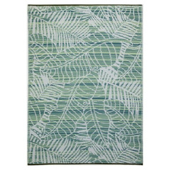 Tapis extérieur réversible plastique recyclé manila green 150x240 cm