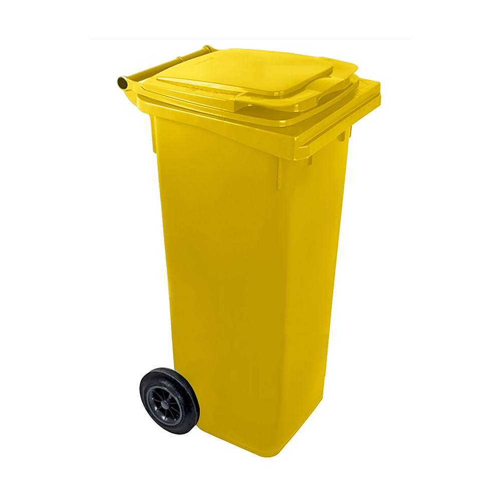 Bac roulant 2 roues premium 140l- lot de 10