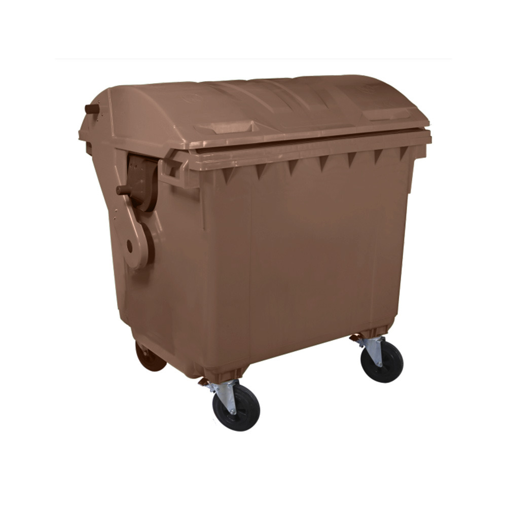 Bac roulant 4 roues premium 1100l- lot de 5