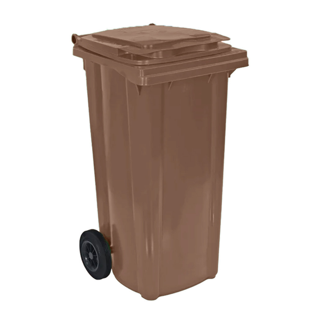 Bac roulant 2 roues premium 120l- lot de 10