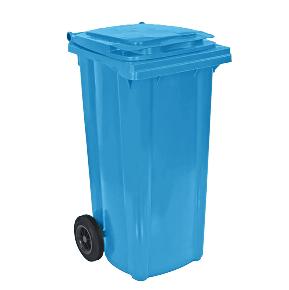 Bac roulant 2 roues premium 120l- lot de 10