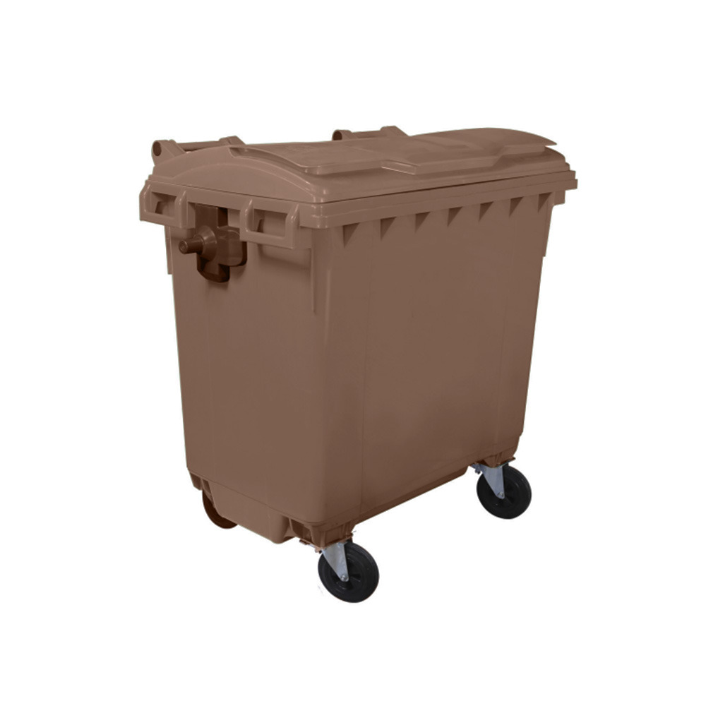 Bac roulant 4 roues premium 770l- lot de 5