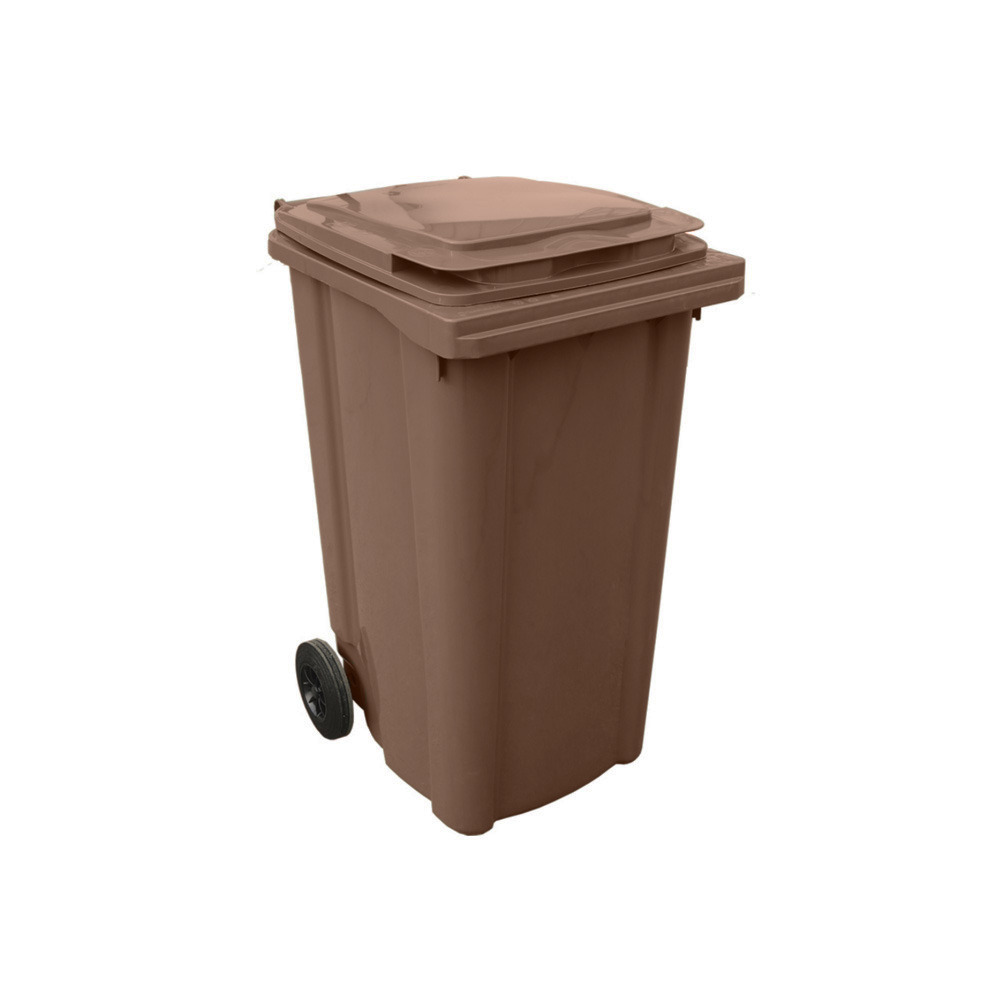 Bac roulant 2 roues premium 240l-lot de 10