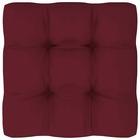 Coussin de canapé palette rouge bordeaux 70x70x10 cm